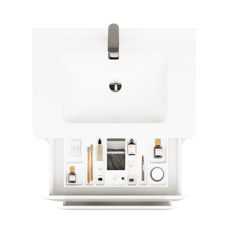 ChiLu.01.70/N/W/JR Тумба Chiara luce 70 напольная/подвесная белая JORNO фото 3