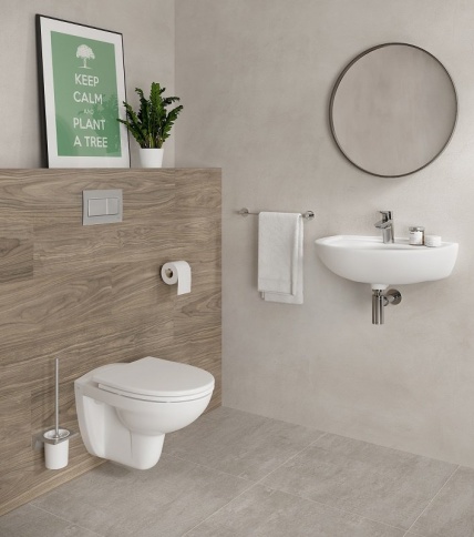 9773B003-7206 Комплект унитаза с инсталляцией Vitra Normus с сиденьем и кнопкой смыва Хром фото 2