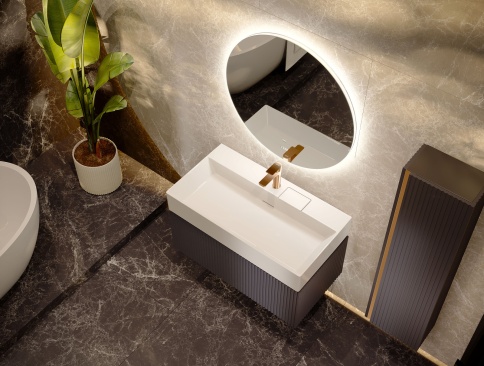 Fil.01.90/P/A/JR Тумба Filoro 90 подвесная антрацит JORNO фото 6