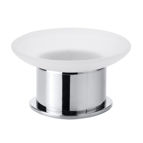 138108191 OMEGA Мыльница стеклянная,матовое стекло, хром BEMETA фото 1