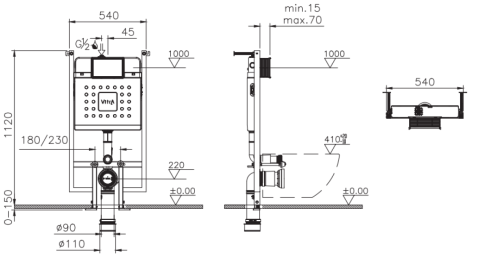 738-5800-01 V-Fix Core Инсталляция 8 см. Все крепежи в комплекте фото 3