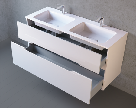 Mоl.01.122/P/W Тумба Modul 120 подвесная белый JORNO фото 4