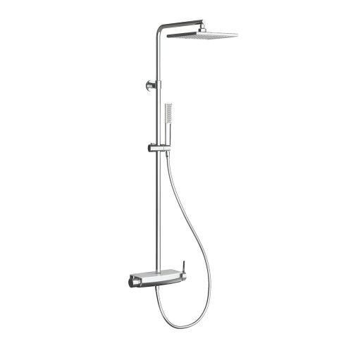 DK2922C Душевая стойка Mira, белое стекло TESKA фото 1