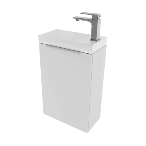MS40BM Тумба под раковину Монови Слим 40 Белый мат фото 1