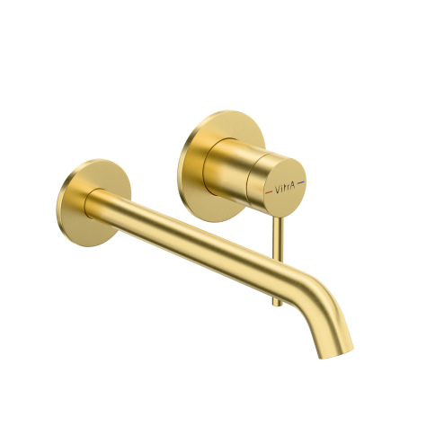 A4354925EXP Minimax Round Внешняя часть встроенного смесителя для раковины золото брашированное VITRA фото 1