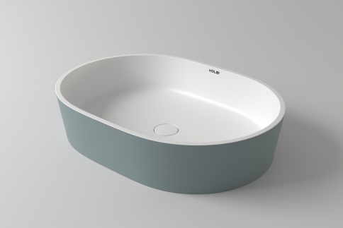 1.02.011.11.2 ARIEL Раковина 55x40 Soft Rock Duo палитра RAL HOLBI фото 1