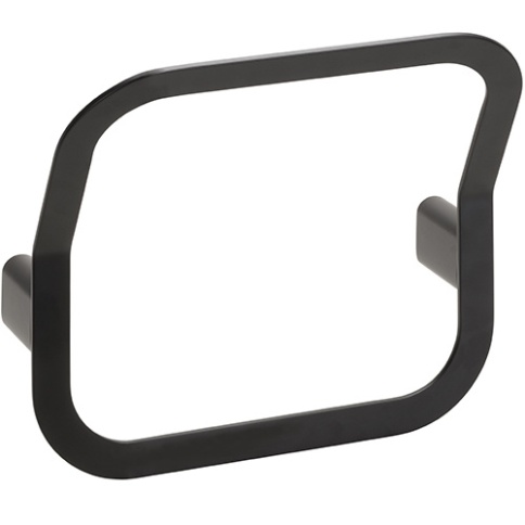 167104390 ORGANIC BLACK Кольцо для полотенец черный матовый BEMETA фото 1