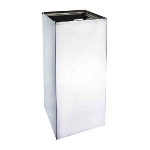 101915121 HOTEL Квадратная мусорная корзина 45 л сталь полированная BEMETA фото 1