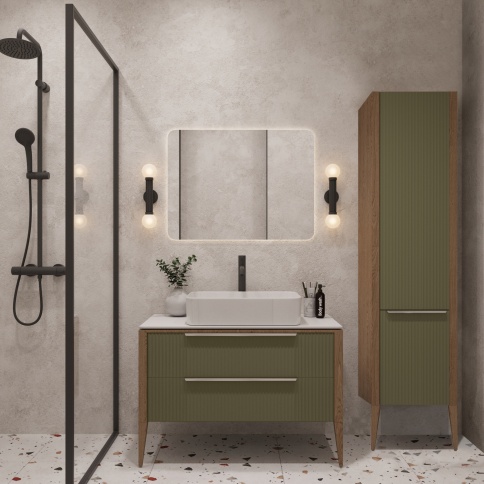 PVZ Пенал Валенсия Зеленый тростник (правый R) (RAL 6013) фото 2