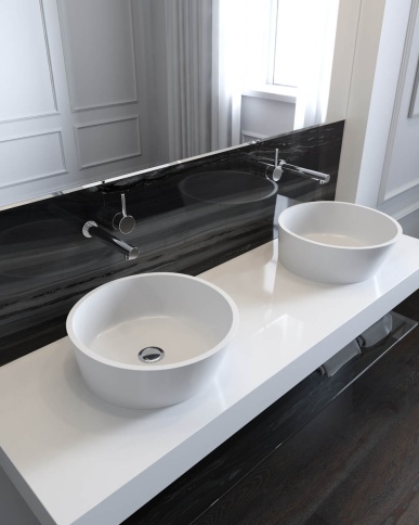 1.02.002.11.3 ALMATEA Раковина 42х42 Soft Rock Color палитра RAL HOLBI фото 5