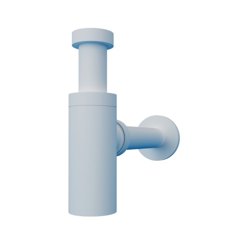 EMCP003 POSEIDON Сифон для раковины (пластик) белый матовый PLASTBRNO фото 1