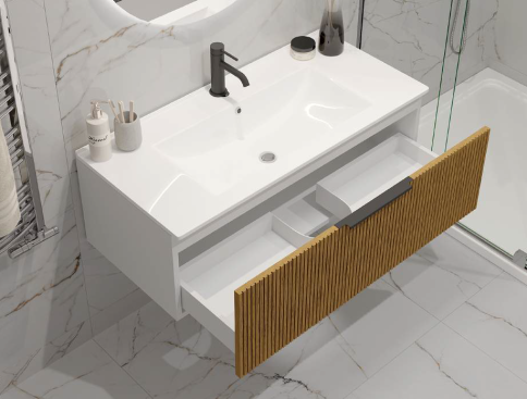 K80BT Тумба под раковину/столешницу Кито 80 Белый/Тростник фото 6