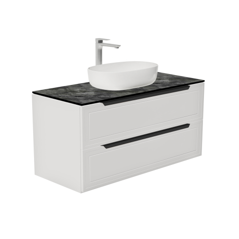 S100W-KPK Тумба со столешницей Севилья 100 Белый мат/Куритиба фото 2