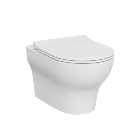 7786B003-0075 Zentrum Round Подвесной безободковый унитаз SmoothFlush без сиденья фото 1