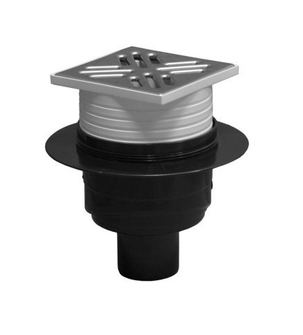 SI5PG01 Вертикальный дренаж пола - метал 50, сухой  клапан фото 1