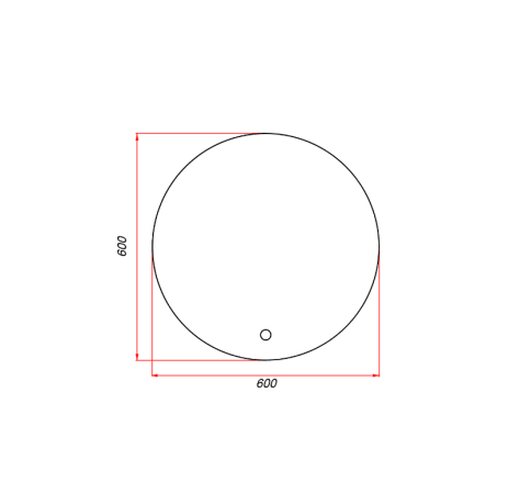 ZD60 Зеркало круглое 60см с фоновой подсветкой фото 6