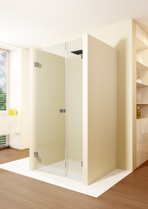 SCANDIC NXT X102 1580x2000 L Черный дверь в нишу, хром RIHO фото 1