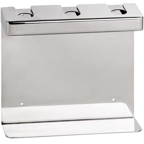 146109471 HOTEL Тройной держатель дозатора мыла квадратный полированная сталь BEMETA фото 1