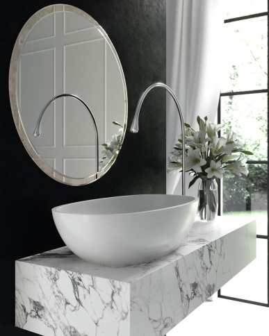 1.02.008.11.1 TEFIA Раковина 63x35 Soft Rock Белый матовый HOLBI фото 3