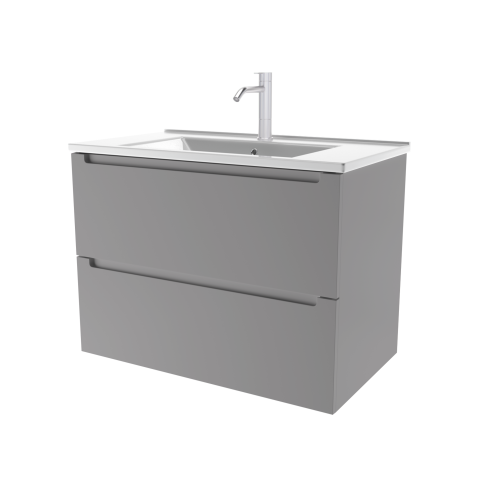 *D60PG Тумба под раковину/столешницу Дион 60 Платиновый (RAL 7036) фото 1