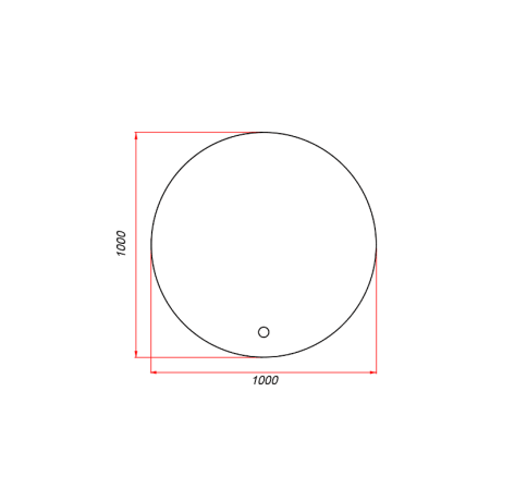 ZD100 Зеркало круглое 100см с фоновой подсветкой фото 5
