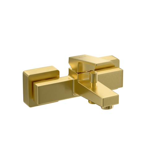 A4352025EXP Minimax Square Смеситель для ванны (без душевого гарнитура) золото брашированное VITRA фото 1