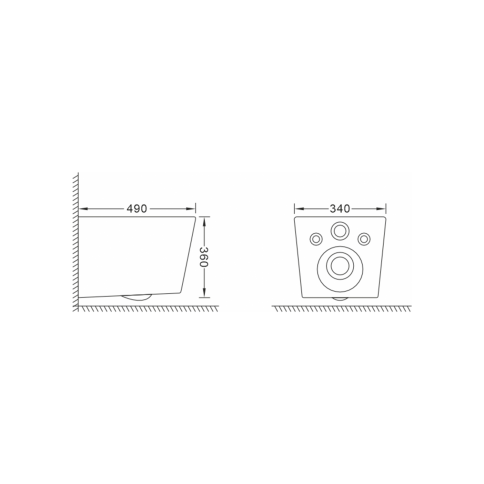 OL-5014 Унитаз подвесной безободковый с сиденьем микролифт белый OLIVEEKA фото 8