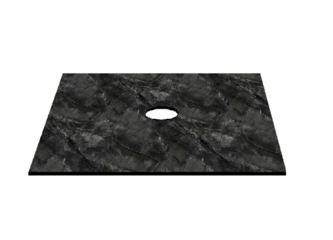 KPK795 Столешница 80см компакт-плита Курибита (1 вырез) фото 1