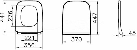 191-003-009 Integra Square Тонкое сиденье с микролифтом фото 2