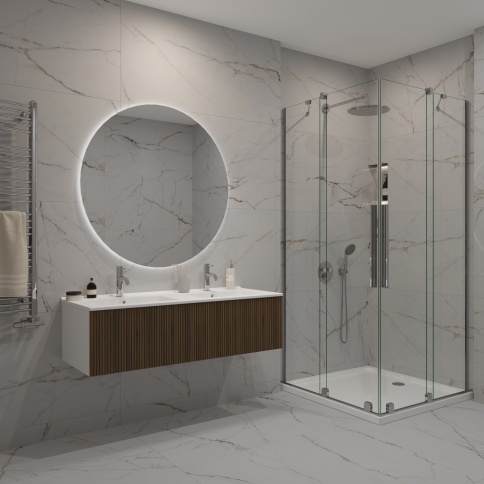 K120BT Тумба под раковину/столешницу Кито 120 Белый/Тростник фото 2