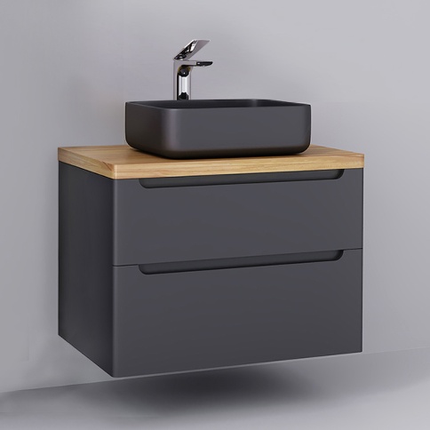 *wood.01.80/P/GR Тумба Wood 80 серая серый JORNO фото 3