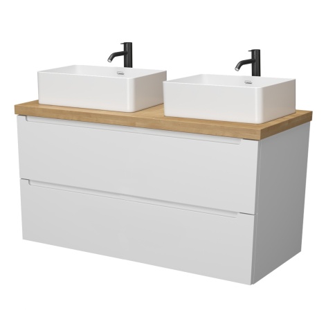 D120BM Тумба под раковину/столешницу Дион 120 Белый мат фото 3