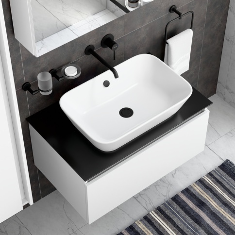 A4354936EXP Minimax Round Внешняя часть встроенного смесителя для раковины черный матовый VITRA фото 5