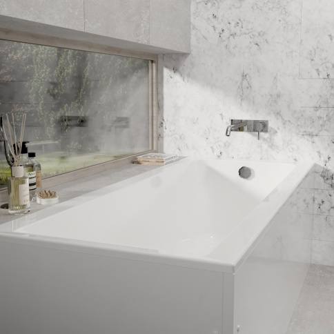 ВПРСБ0400000100 MERRY SLIM Ванна прямоугольная 180x70 с тонким бортом белая ALBA SPA фото 2