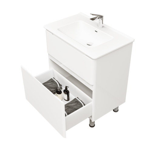 ChiLu.01.70/N/W/JR Тумба Chiara luce 70 напольная/подвесная белая JORNO фото 4