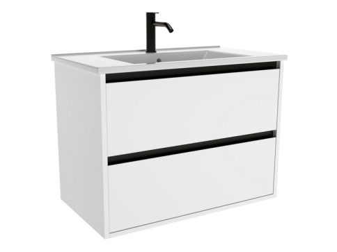 P80WM Тумба под раковину Парма 80 белый матовый фото 1
