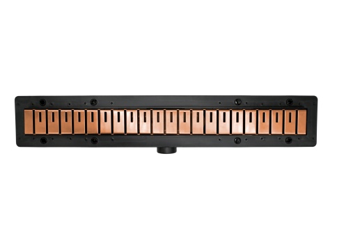 SZA840R Душевой лоток с решеткой 40см из нержавеющей стали DESIGN2 цвет матовое розовое золото PLASTBRNO фото 2