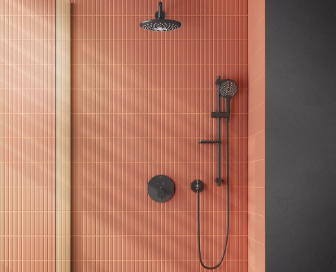 A4574336EXP Bliss Душевой гарнитур матовый черный VITRA фото 2