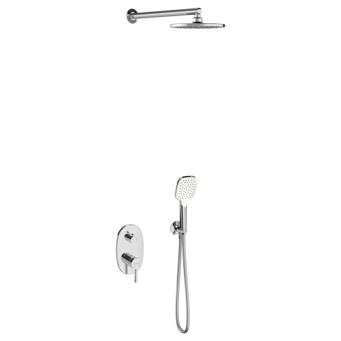 AS2200 Встраиваемый смеситель Sardes с душевой лейкой и головным душем хром TESKA фото 1