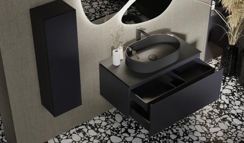 *Stn.01.100/P/A/JR Тумба Stone 100 антрацит JORNO фото 3