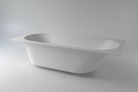 1.01.007.11.1 ORION 170 Ванна 168x74 встраиваемая Soft Rock Белый матовый HOLBI фото 1