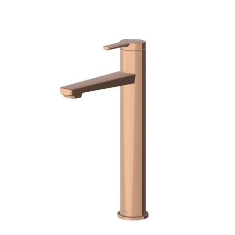 E5429 Смеситель для раковины Liva Leo L розовое золото TESKA фото 1