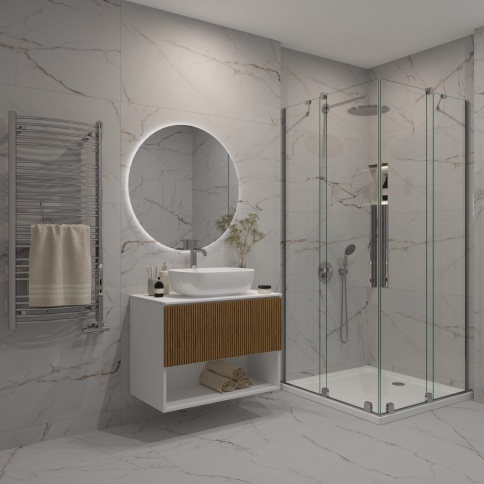 ZD80 Зеркало круглое 80см с фоновой подсветкой фото 5