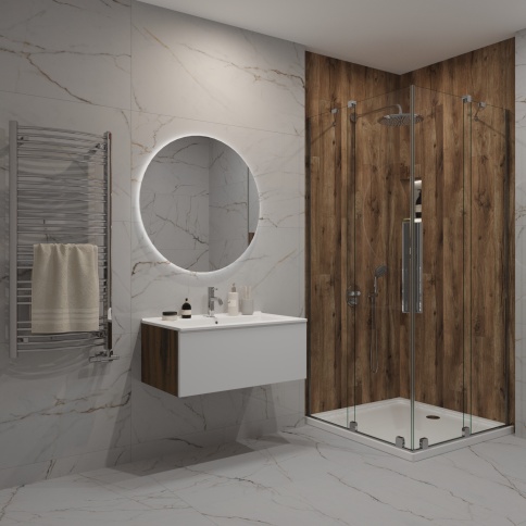 NS2001-90 Раковина накладная  90см белая OLIVEEKA фото 4