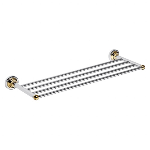144202188 RETRO Полочка для полотенец 600 мм золото/хром BEMETA фото 1