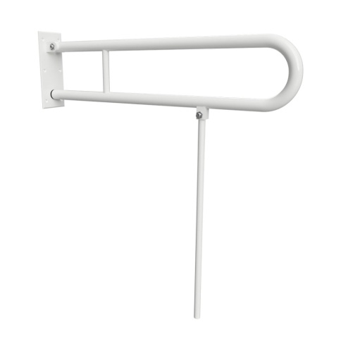 301102084N Складная ручка U образная с опорной ножкой  813 мм белый BEMETA фото 1