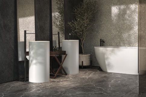 1.02.019.11.2 ANDROMEDA Раковина напольная 44х44 Ванна 168x80 Soft Rock Duo палитра RAL HOLBI фото 3