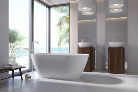 1.01.002.11.1 VENUS NEW Ванна 158x79 Soft Rock Белый матовый HOLBI фото 3