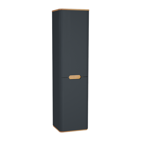 60856 Sentо Пенал с корзиной для белья 40 см цвет матовый антрацит левый  VITRA фото 1