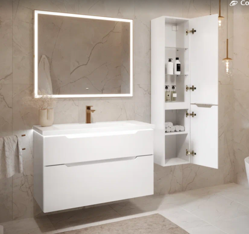 Prim.02.100/W/RL Зеркало Prima 100 с подсветкой JORNO фото 2